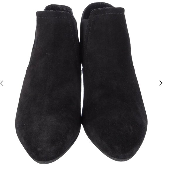 👢🔥Aquatalia Black Suede Ankle Chelsea Boots - Picture 3 of 12
